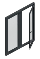 Цветное окно в массе