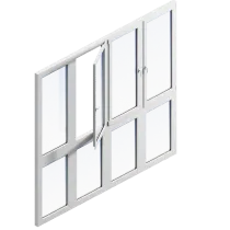 Панорамное остекление в пол прямое